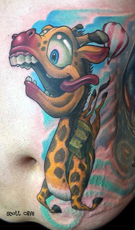 Sky Diving Giraffe