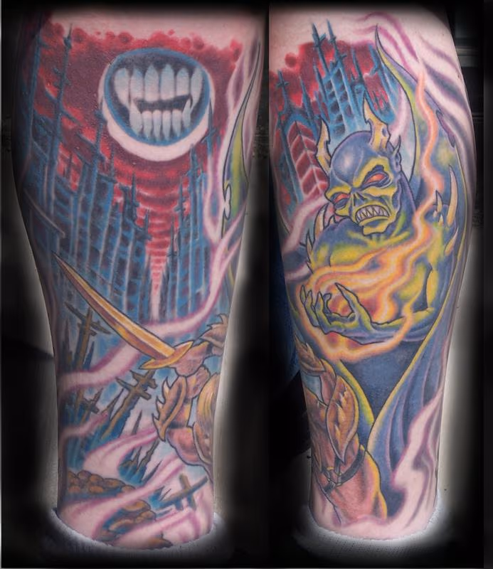 Demon Moon Calf Sleeve