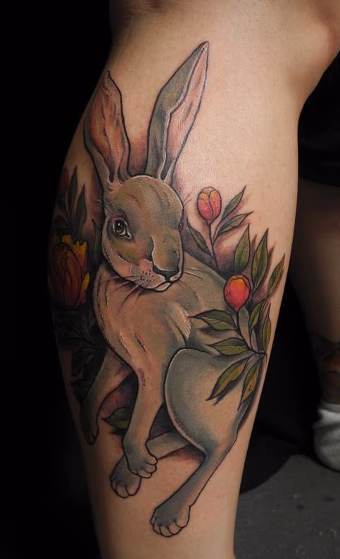 Hare tattoo