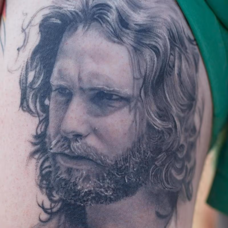 Jim Morrison Portrait Details