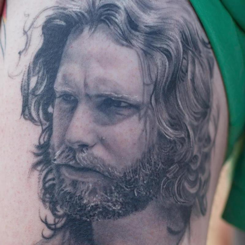 Jim Morrison Portrait Details