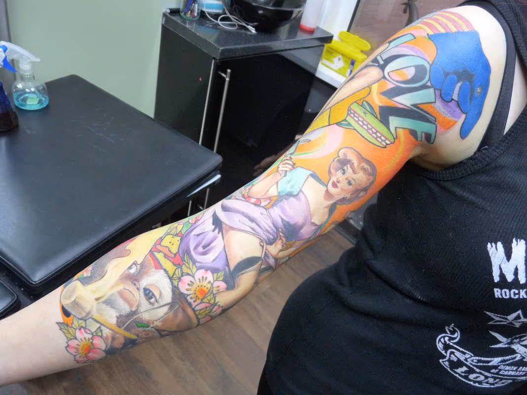 Steph's crazy colour arm