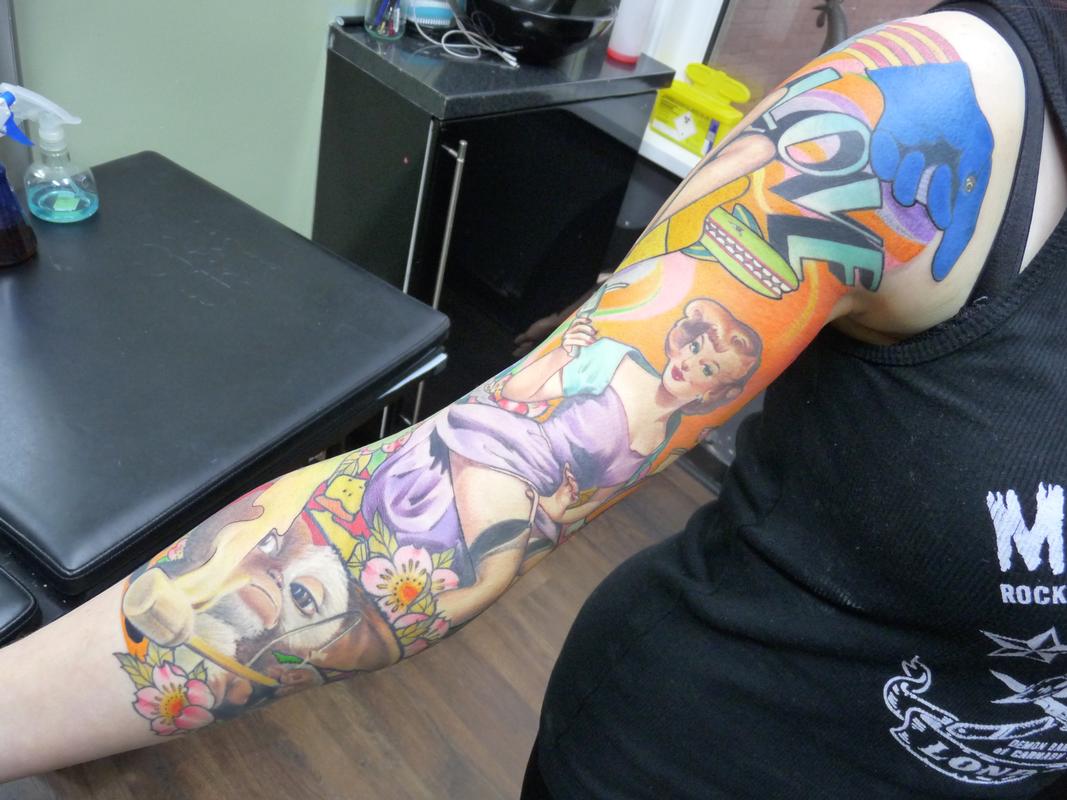 Steph's crazy colour arm