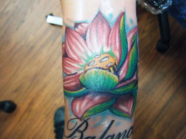 Lotus flower tattoo
