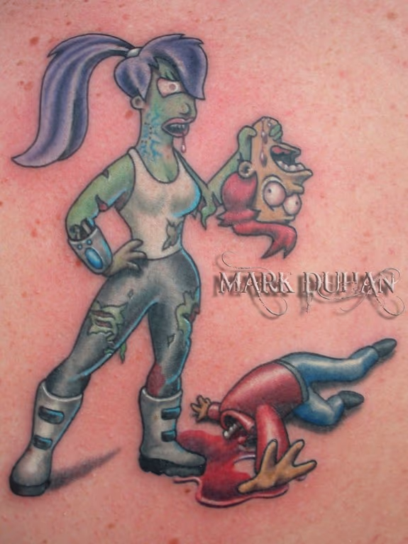 ZOMBIE LEELA AND FRY