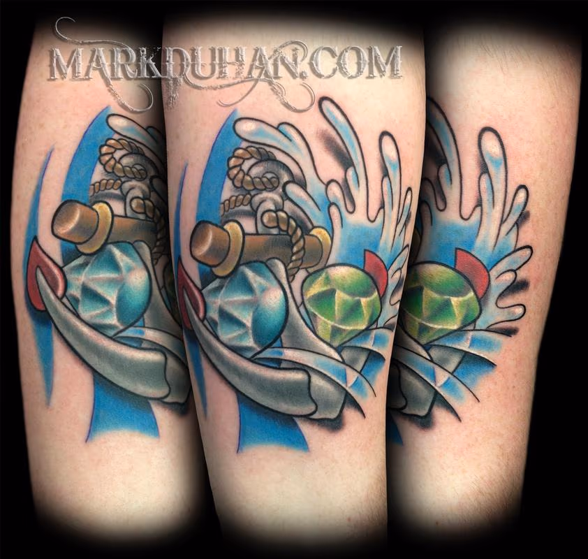 ANCHOR AND BIRTH STONE