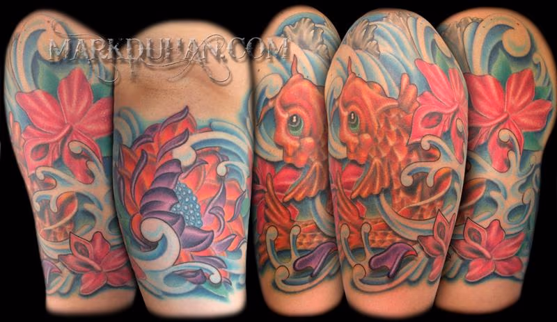 KOI FISH HALF SLEEVE
