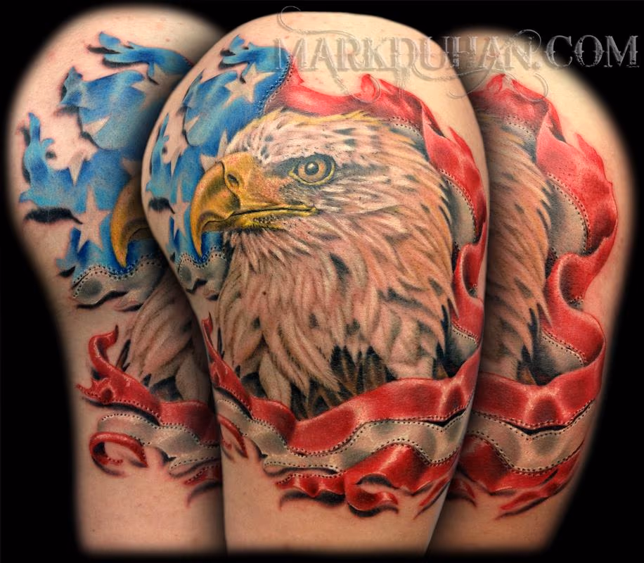 EAGLE AND FLAG
