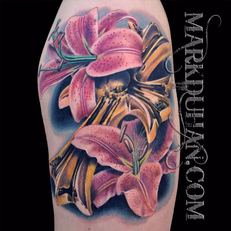 CROSS AND LILIES