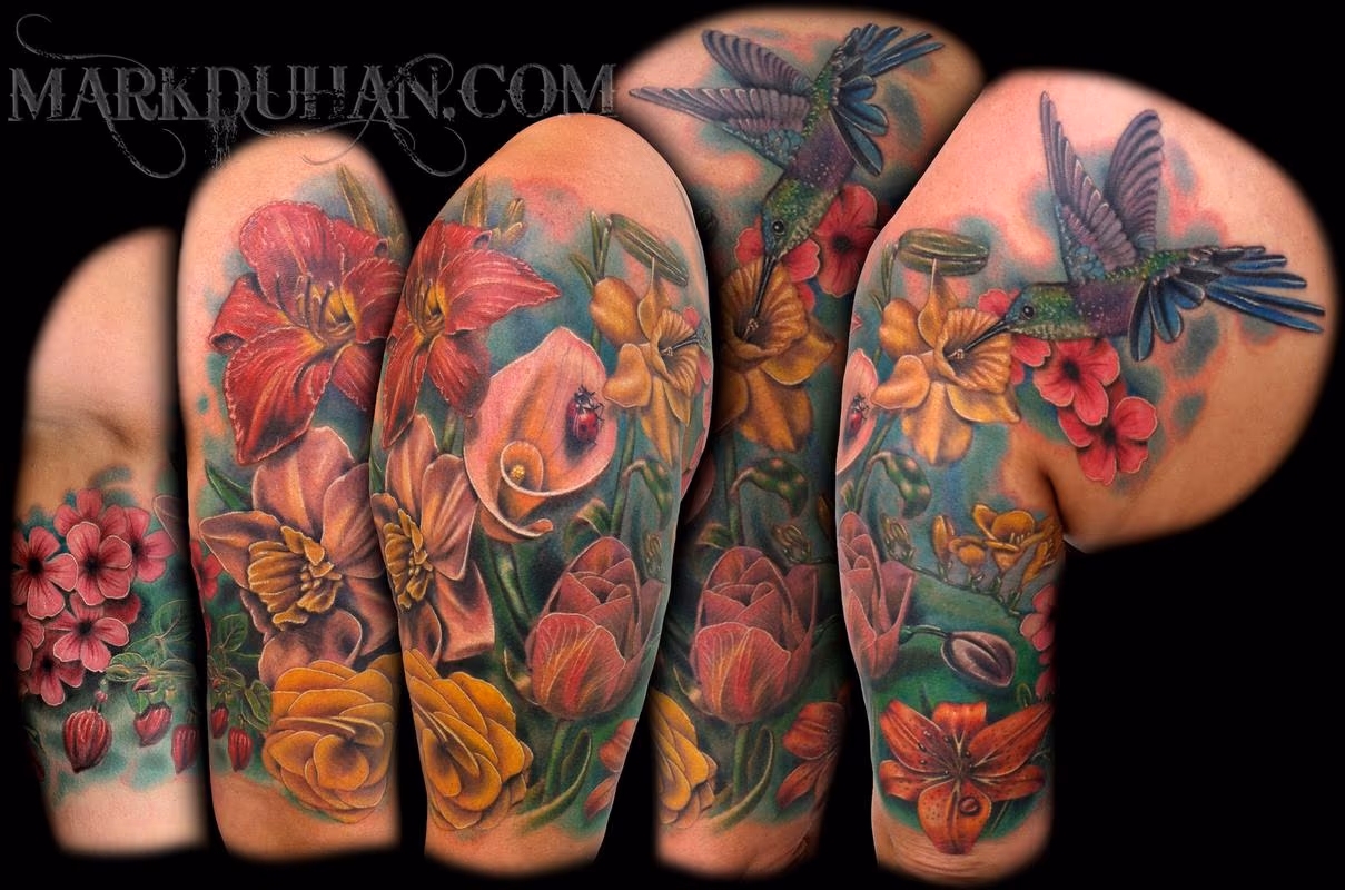 FLOWER HALF SLEEVE