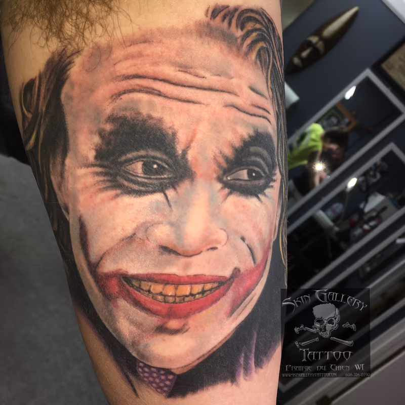 Color portrait of The Joker