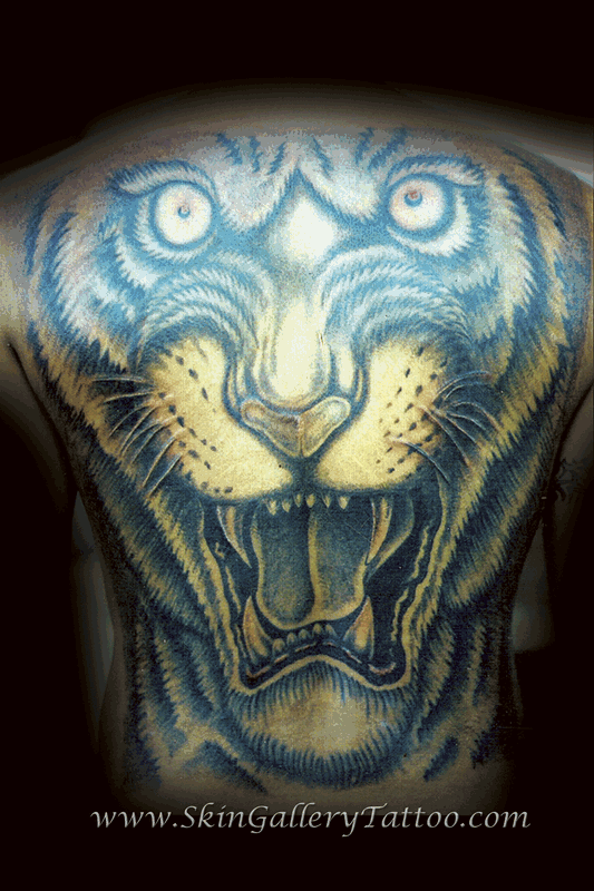Black and Gray Tiger Backpiece