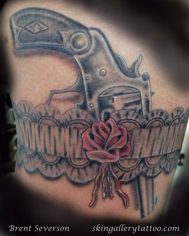 Sexy Garter with Smith and Wesson