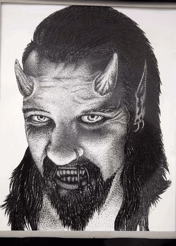 Pointilism/ Stippling Devil