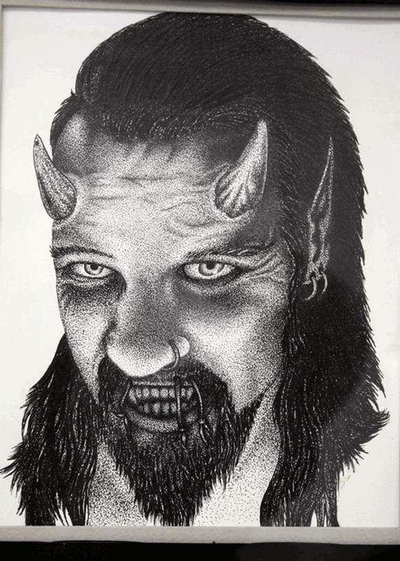 Pointilism/ Stippling Devil