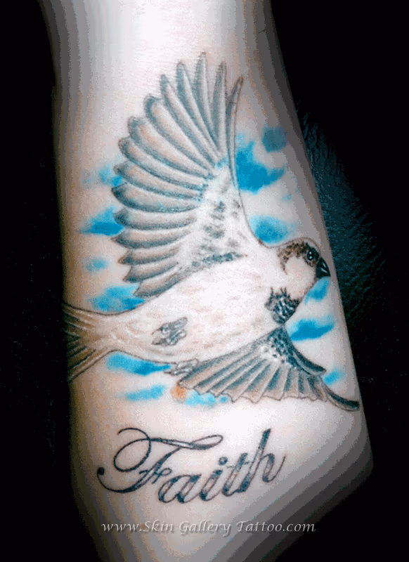 Sparrow Bird Tattoo