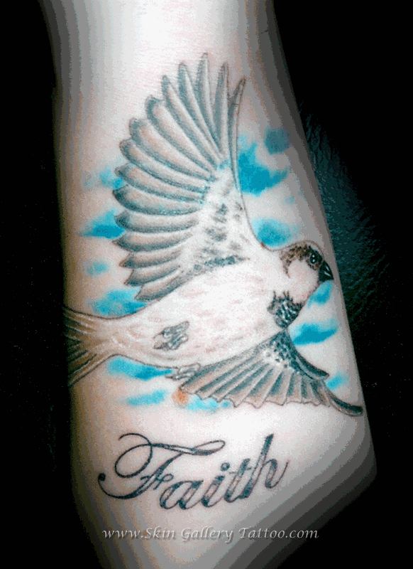 Sparrow Bird Tattoo