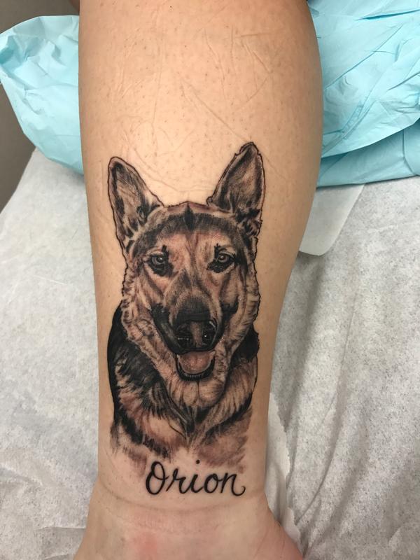 Black and grey tattoo