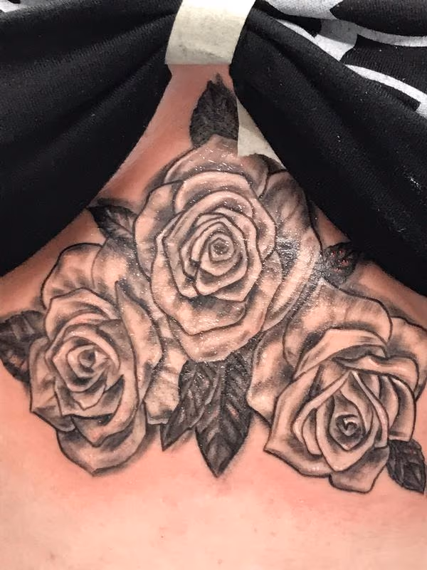Black and grey roses