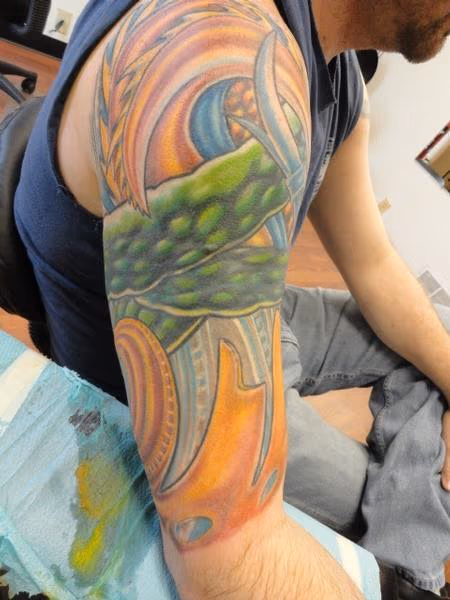Color bio half sleeve