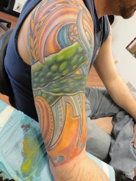 Color bio half sleeve