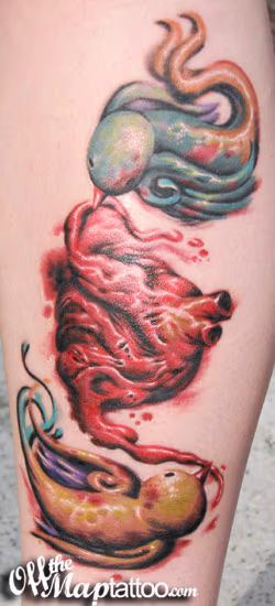 Sparrows and Heart