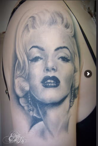 Black and Gray Monroe portrait