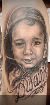 Black and Gray child portrait