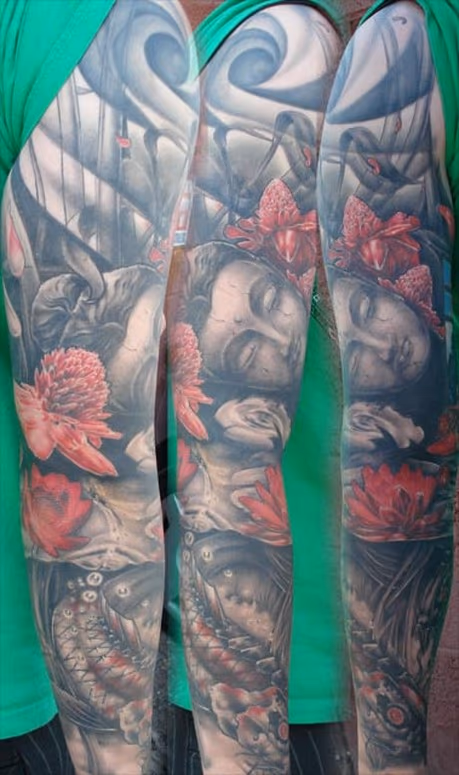 Asian inspired sleeve