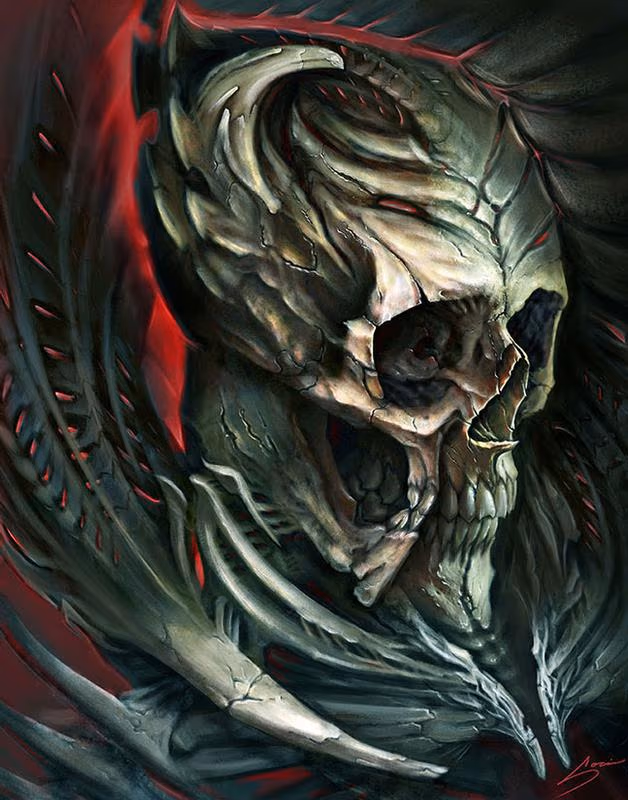 Digital skull for Biomech Collective skull contest 3rd place winner!