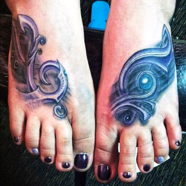 Bio Feet music abstract