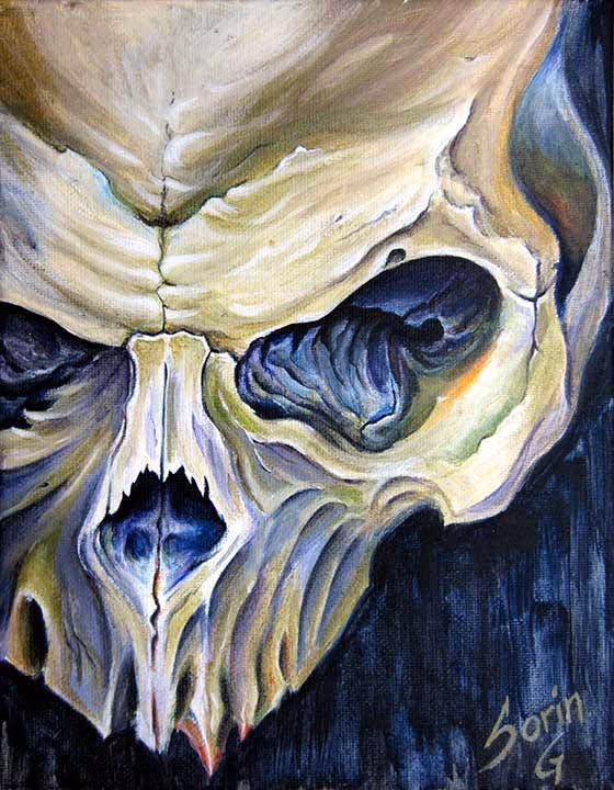 8x10 skull