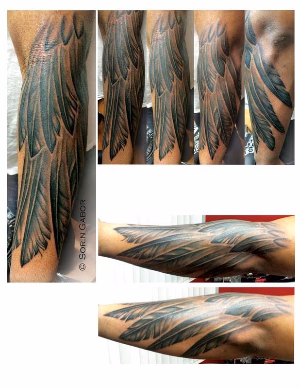 Feather half sleeve