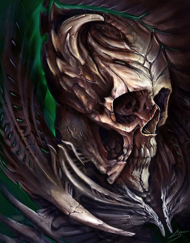Digital skull for Biomech Collective skull contest 3rd place winner!