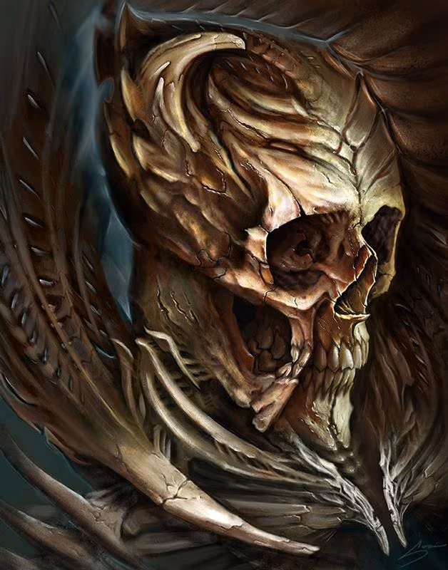 Digital skull for Biomech Collective skull contest 3rd place winner!