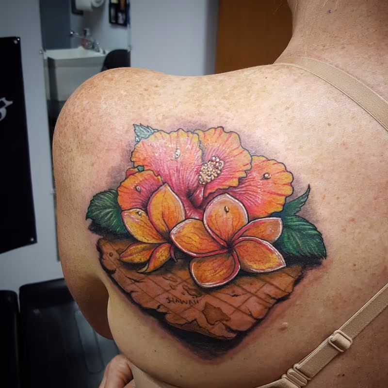 Hawaiian Hibiscus Map