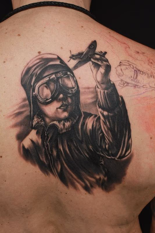 black/grey chestpiece in progress