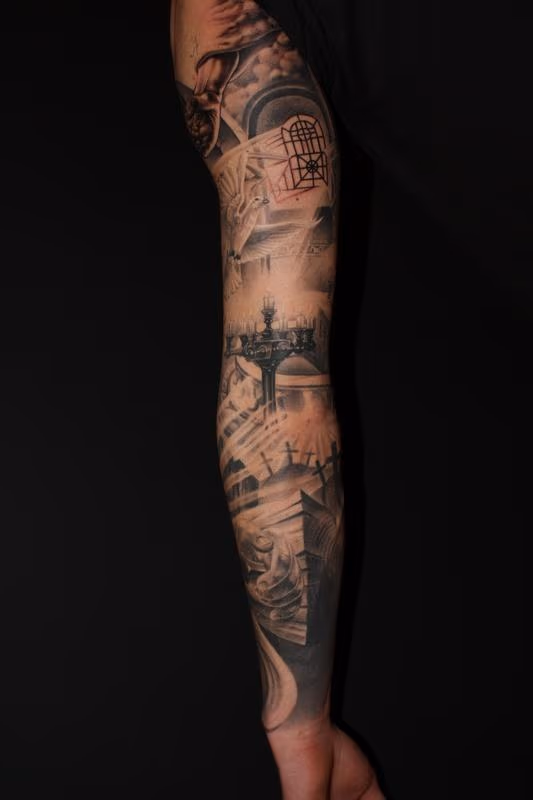 Religious arm in progress
