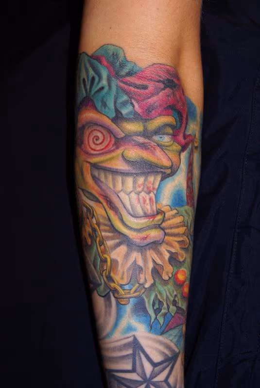 Evil Clown Tattoo