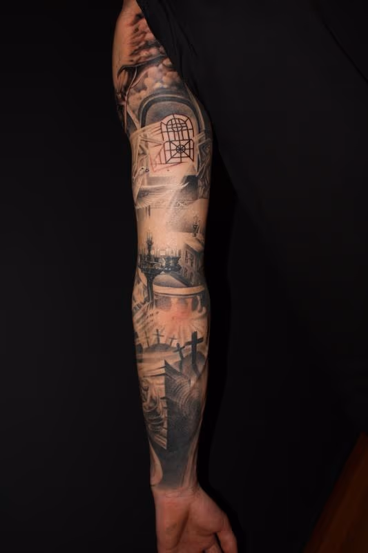 Religious arm in progress