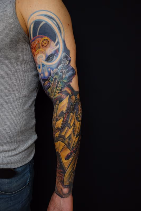 biomech color sleeve custummade lifestory