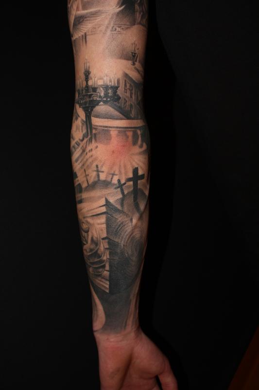 Religious arm in progress