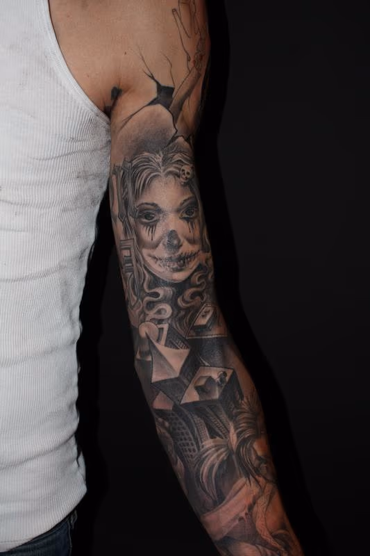 horror chick/Gangster sleeve