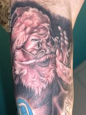 Santa Portrait Tattoo