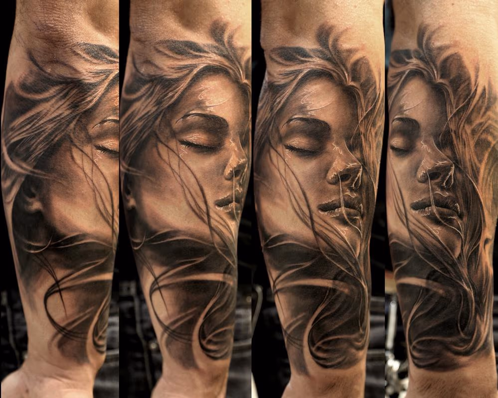 woman and wind