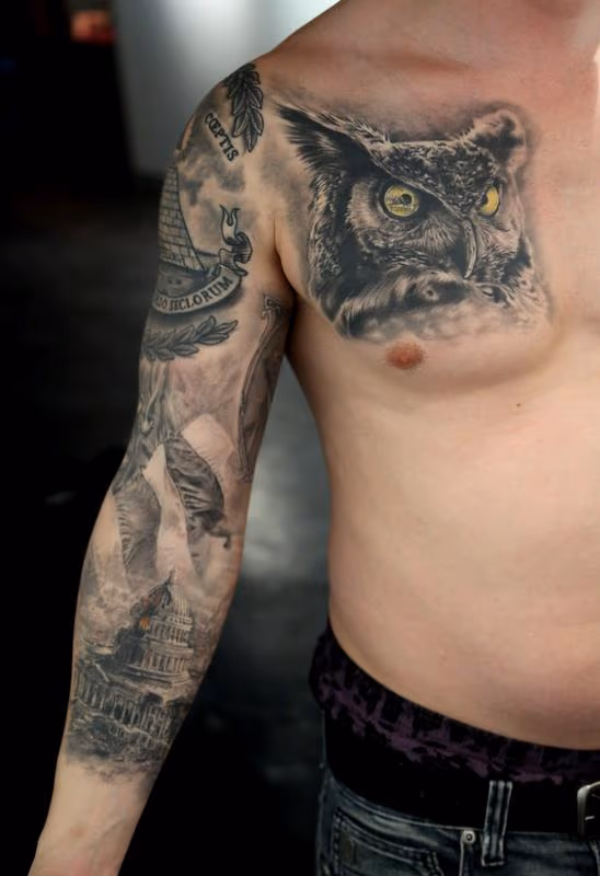 New World Order Tattoo Sleeve