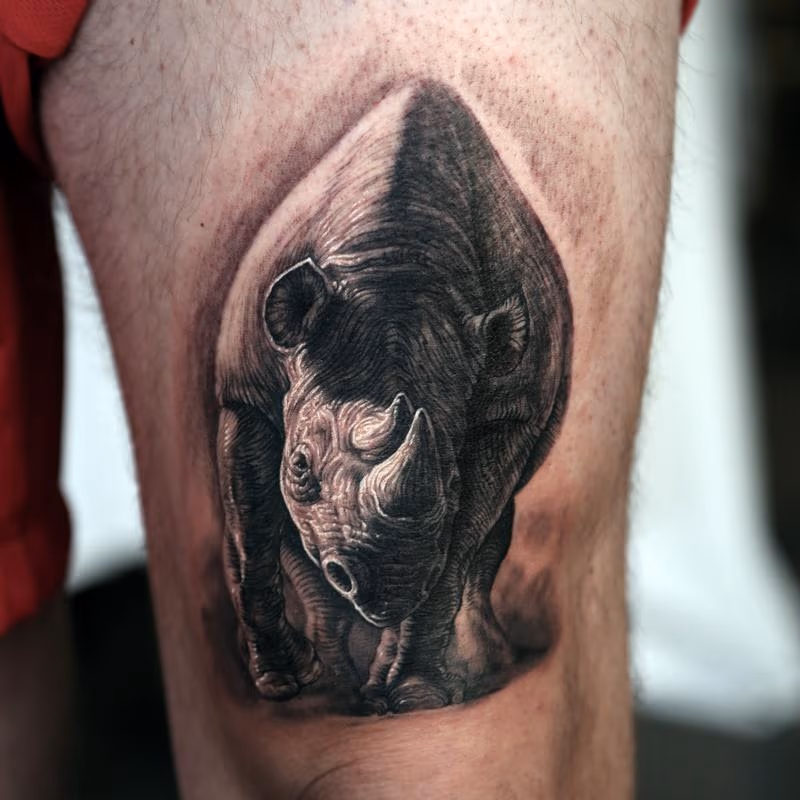 Rhino tattoo