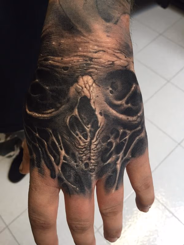 Hand's skull roots