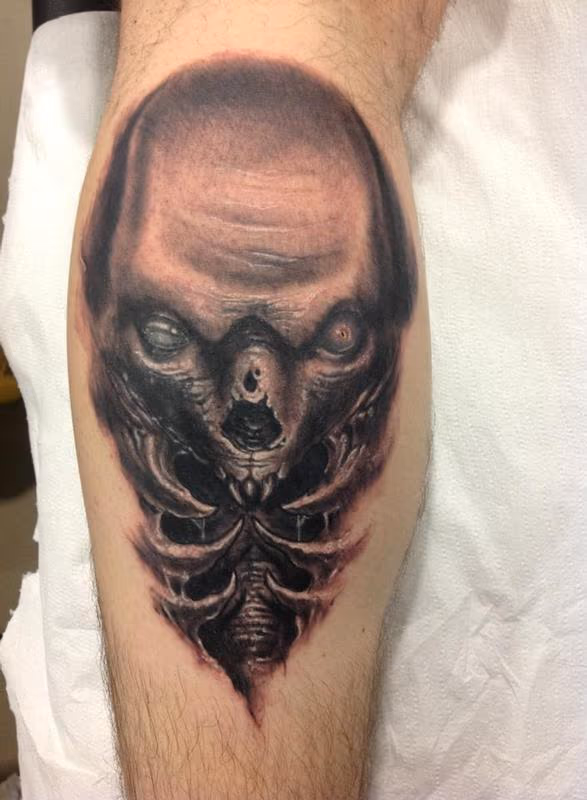 Creepy Monster Skull