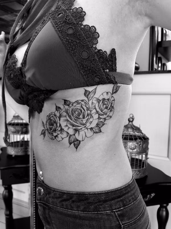 Blackwork roses